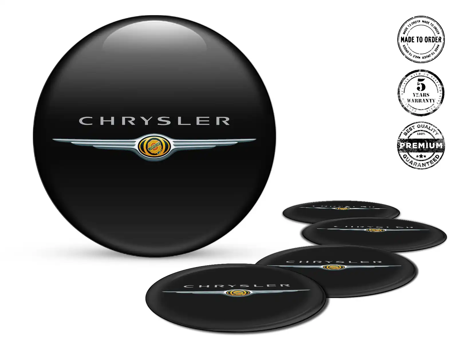 Chrysler  Radaufkleber Logo Harzgewölbtes Design